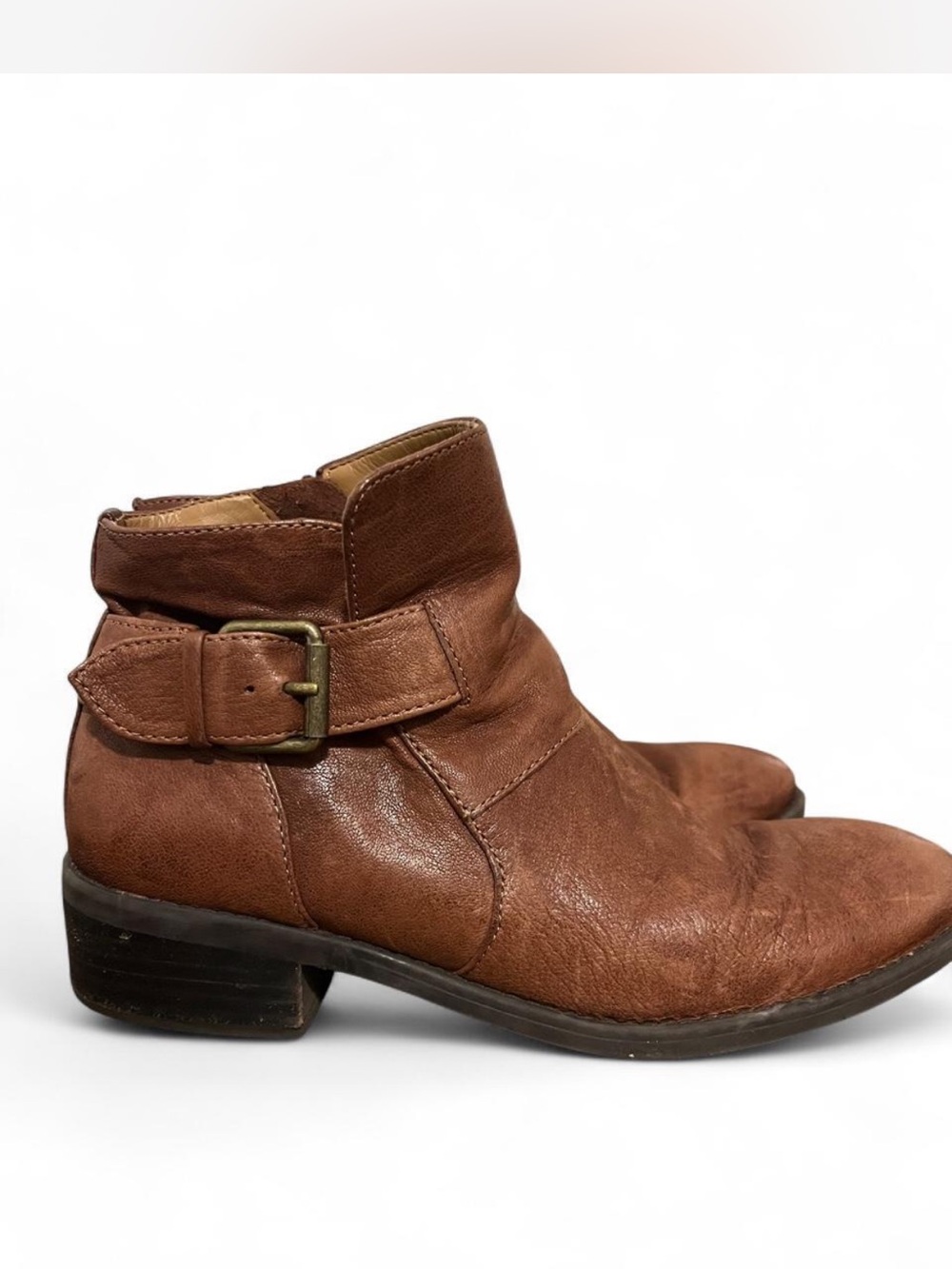 Women's Brown Leather Comfortiva  Boots